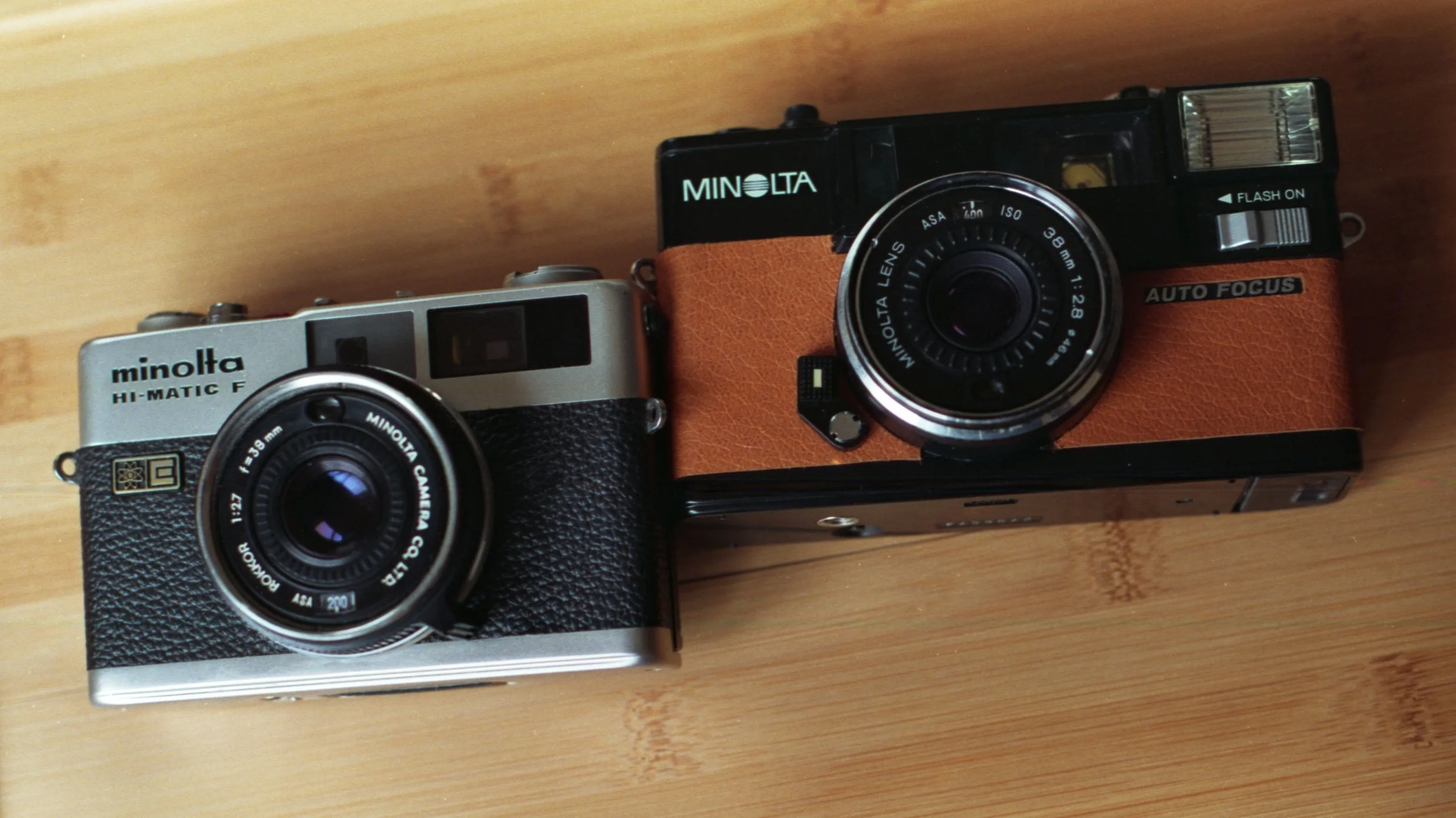 Minolta Hi Minolta Hi-Matic E Black Rangefinder Film Camera From
